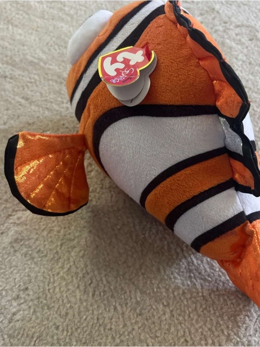 Ty Orange Nemo Plush Fish Stuffed Animal